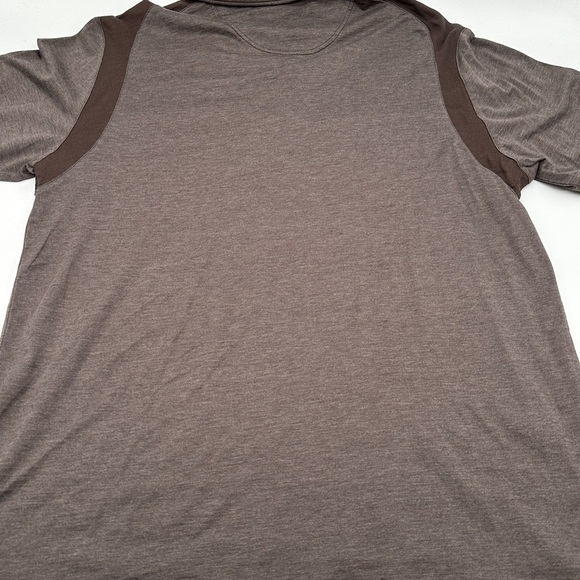 Nat Nast Mens Silk Blend Polo Shirt Brown Short Sleeve Casual Top Medium - Picture 9 of 10